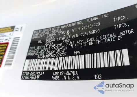 2024 Lexus Tx Premium from USA, damaged, VIN 5TDAAAB68RS005207